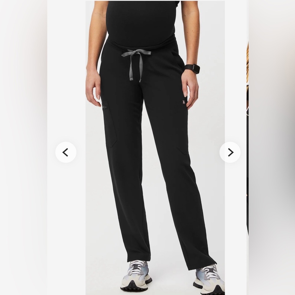 FIGS Yola Maternity Elastic Waistband Skinny Scrub Pants size S